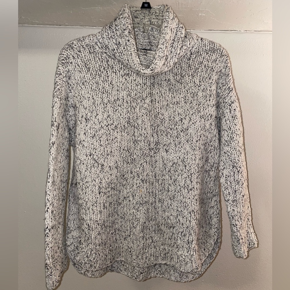 EILEEN FISHER fine organic Peruvian cotton turtleneck sweater size XS